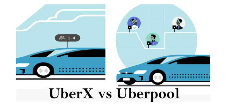 differences between uberx and uberpool