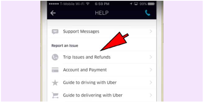 uber refund policy