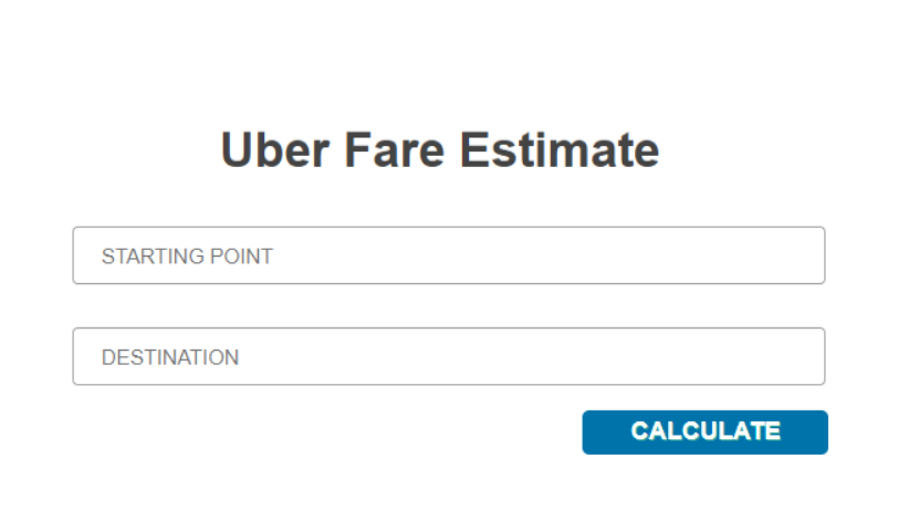 uber estimate