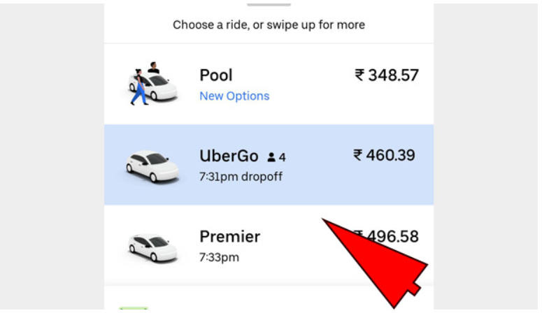 how to book uber cab 