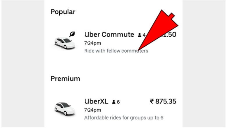 how to book uber cab 